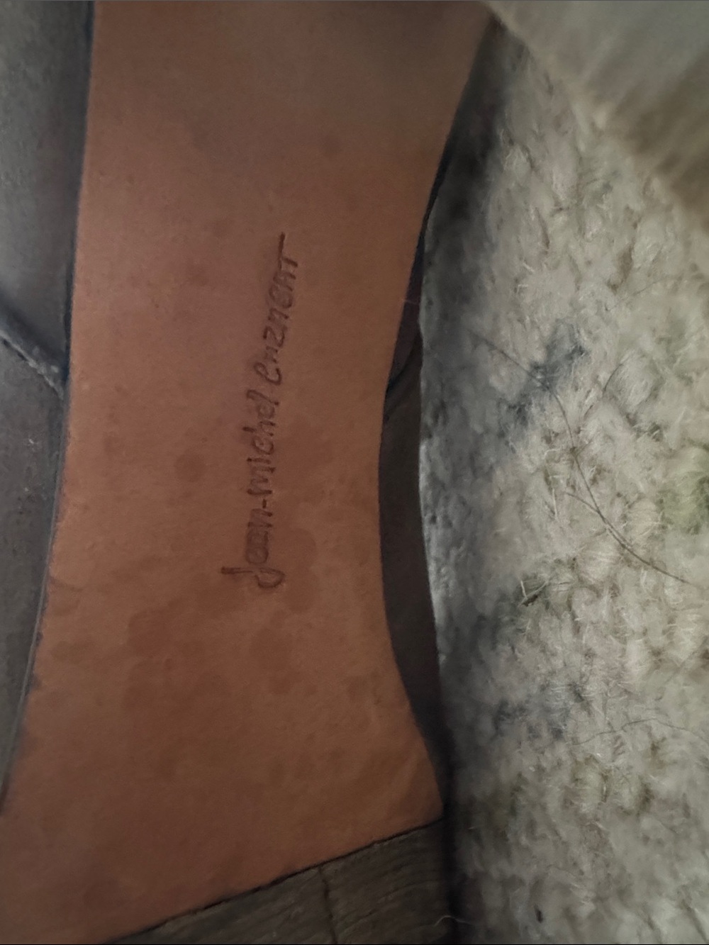 Jean-Michel Cazabat Brown Leather Heel